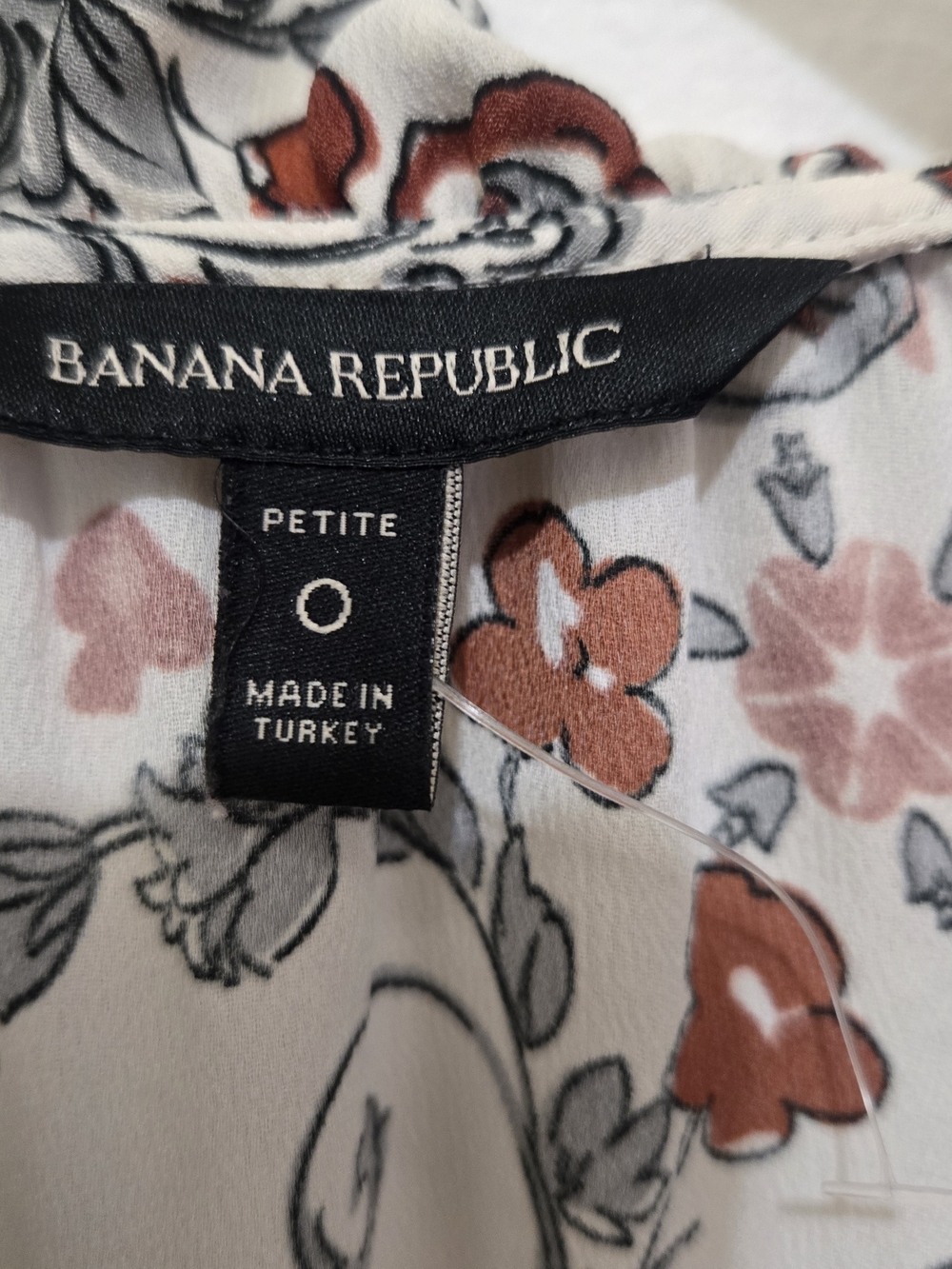Banana Republic Ivory Dress with Rust Paisley Print - Picture 9 of 11